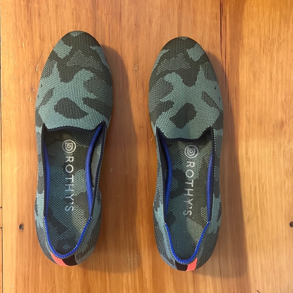 Rothy’s Olive Camo Loafer